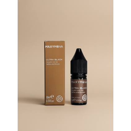 4954 maxymova ultra black farba na riasy s keratinom 10 ml