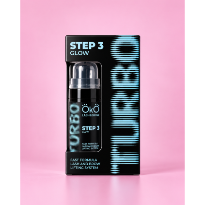 OKO TURBO STEP 3 GLOW – záverečná starostlivosť po lash liftingu a laminácii obočia 10 ml
